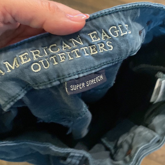 American Eagle Jeggings Blue 0 Long EUC - Picture 5 of 9